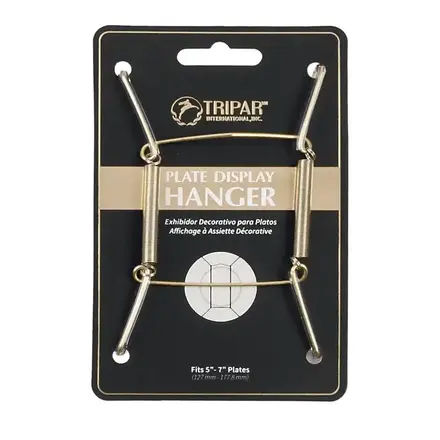 Tripar International Plate Wire - Brass Finish - Fits 5"-7"  23-1305