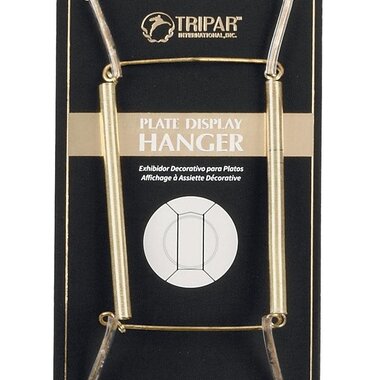 Tripar International Plate Wire - Brass Finish - Fits 7.5"-9.5   23-1307