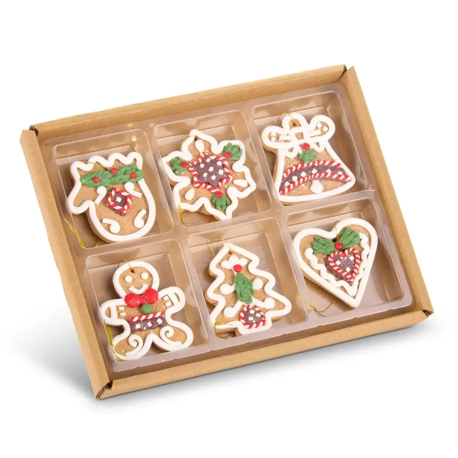 RAZ Imports Inc. 2" Choc. Dec. Gingerbread Cookie Orn -4616489SET loading=