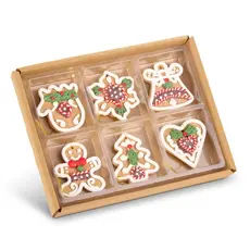 RAZ Imports Inc. 2" Choc. Dec. Gingerbread Cookie Orn -4616489SET