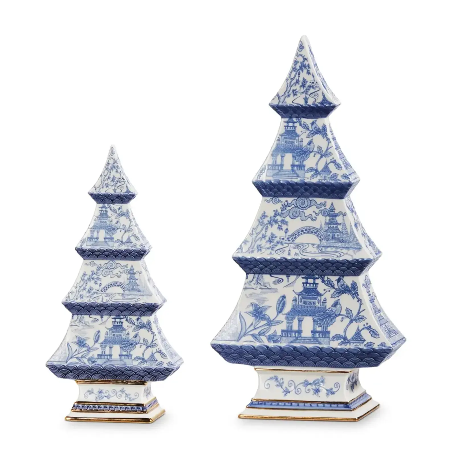 RAZ Imports Inc. Blue Chinoiserie Tree (Lg 12.5") - 4310231LG loading=