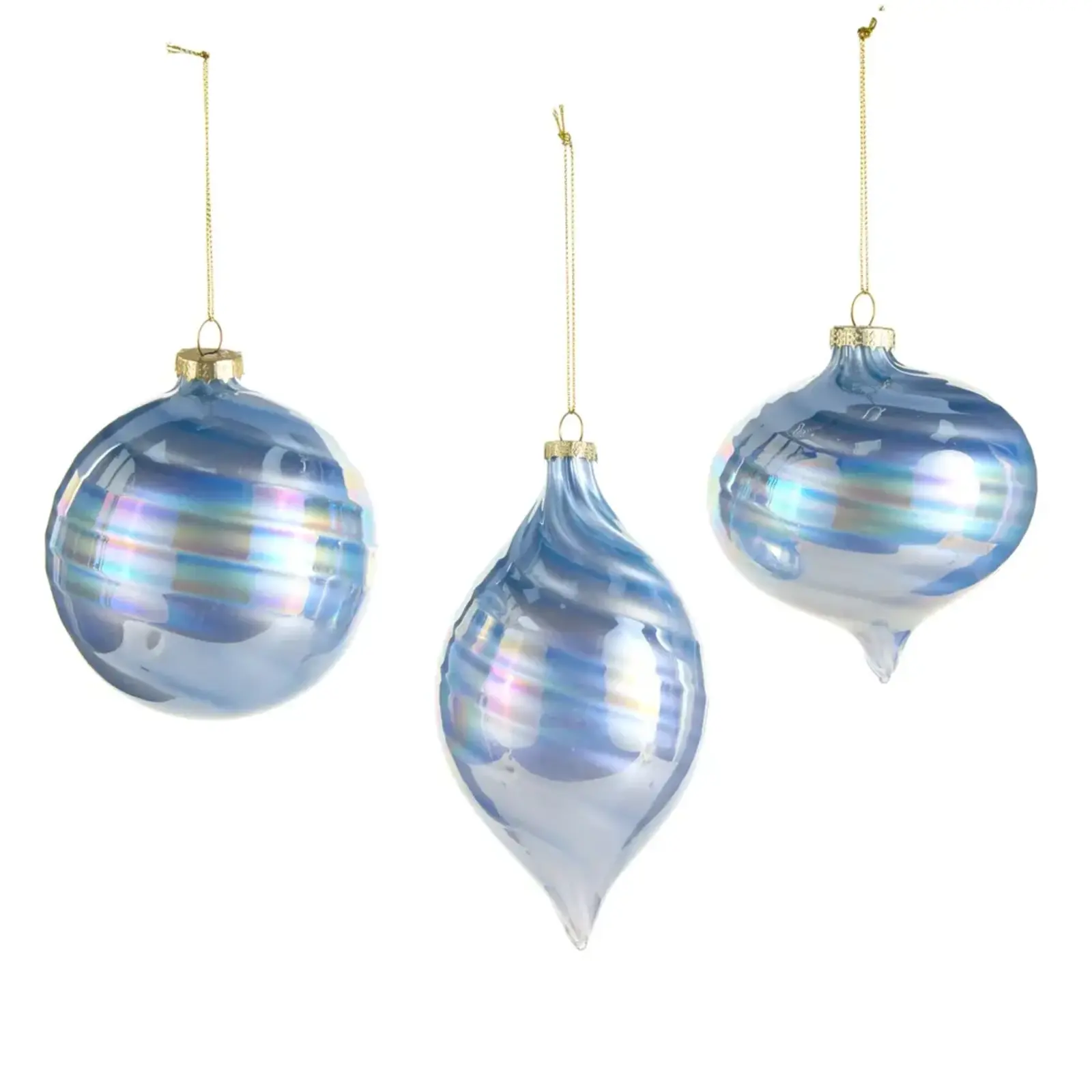 RAZ Imports Inc. 4" Blue Iridescent Ornament - 4622943 loading=