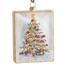 RAZ Imports Inc. 4.25" Sugarplum tree Rectangle Orn. - 4625285