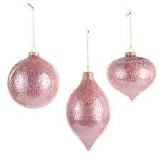 RAZ Imports Inc. 4" Light Pink Beaded Orn. - 4622965