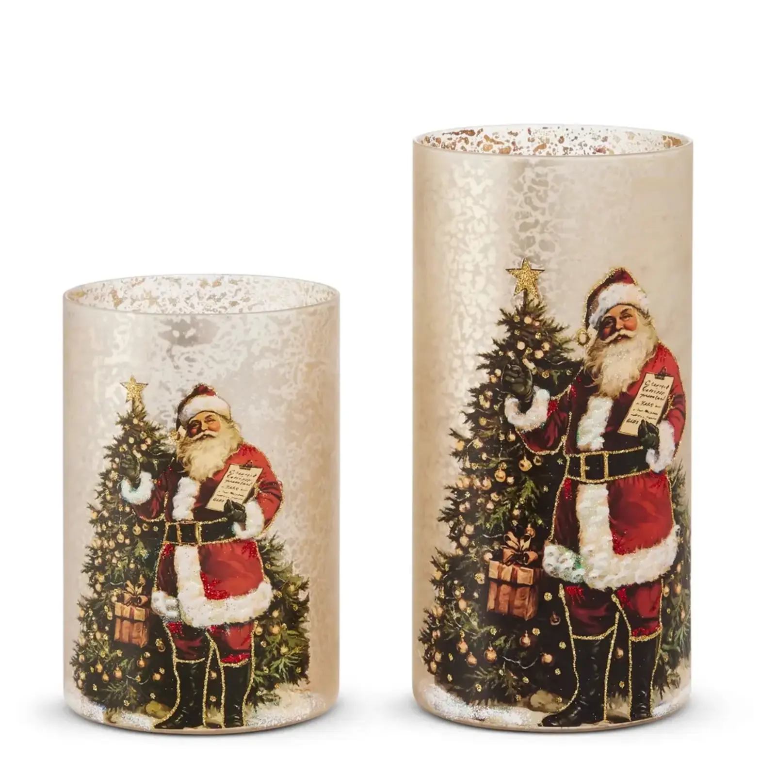 RAZ Imports Inc. Checking  Twice Decor Cont. (8"Large)  - 4624862L loading=