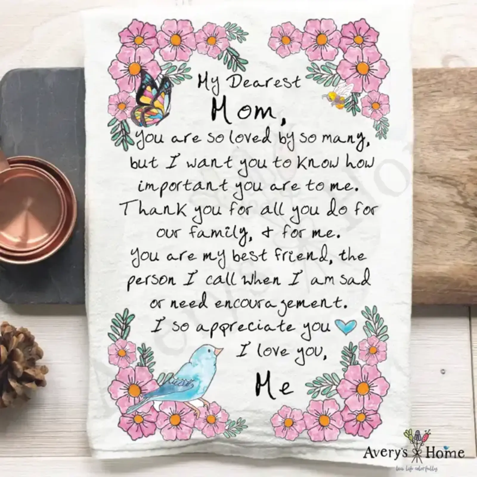 Avery Home Letter To My Mom Towel - FSTT_H62 loading=