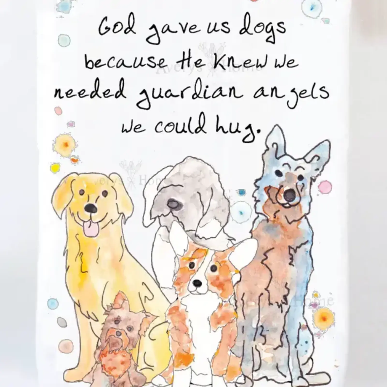 Avery Home Dogs/Guardian Angels Towel - FSTT_D08 loading=