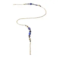 Powder Sunglasses Chain Bold Blue Beads  SCH12