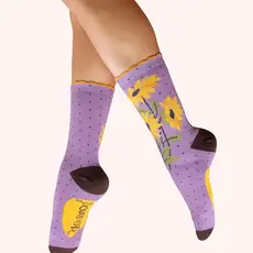 Powder Ladies Ankle Socks -Sunflwr/Lilac - SOC797
