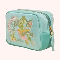 Powder Velvet Embroidered Makeup Case   VMB5