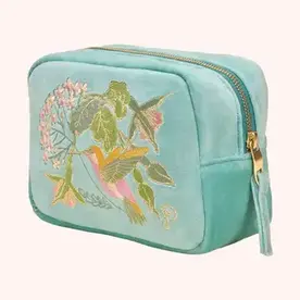 Powder Velvet Embroidered Makeup Case   VMB5