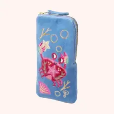 Powder Velvet Sunglasses Pouch Seafaring Blue  VSP13