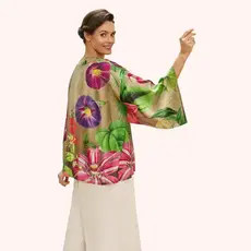 Powder Kimono Jacket-Oversized Botanicals  PKJ58
