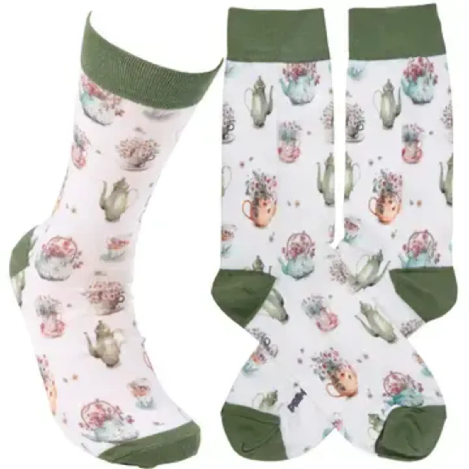 Primitives by Kathy Tea Lover Socks   116502 loading=