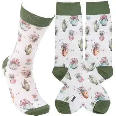 Primitives by Kathy Tea Lover Socks   116502