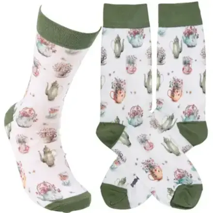 Primitives by Kathy Tea Lover Socks   116502