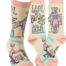 Primitives by Kathy Be A Stay At Home Cat Mom Socks    36267
