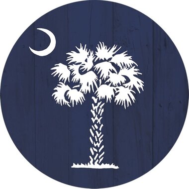 Custom Decor Palmetto Moon-Accent Magnet - 3298MG