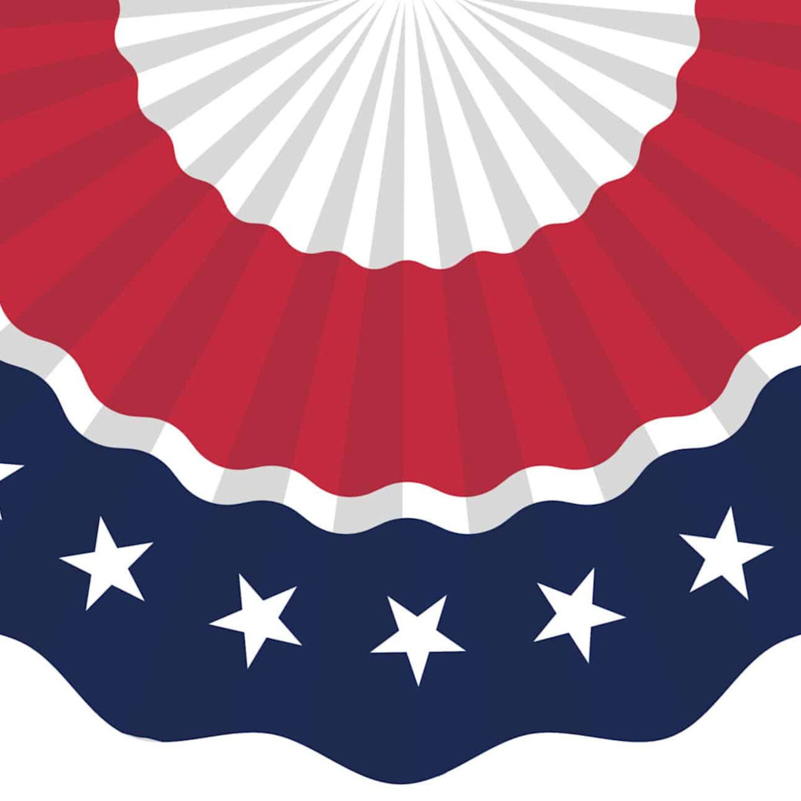 Custom Decor Vinyl Bunting-Red White and Blue - 3173 loading=