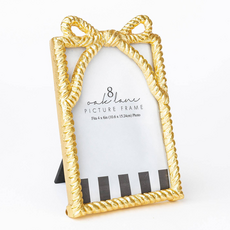8 Oak Lane Gold Bow 4x6 Picture Frame   EN075BOW