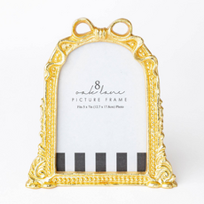 8 Oak Lane Gold Bow 5x7 Picture Frame   EN175BOW