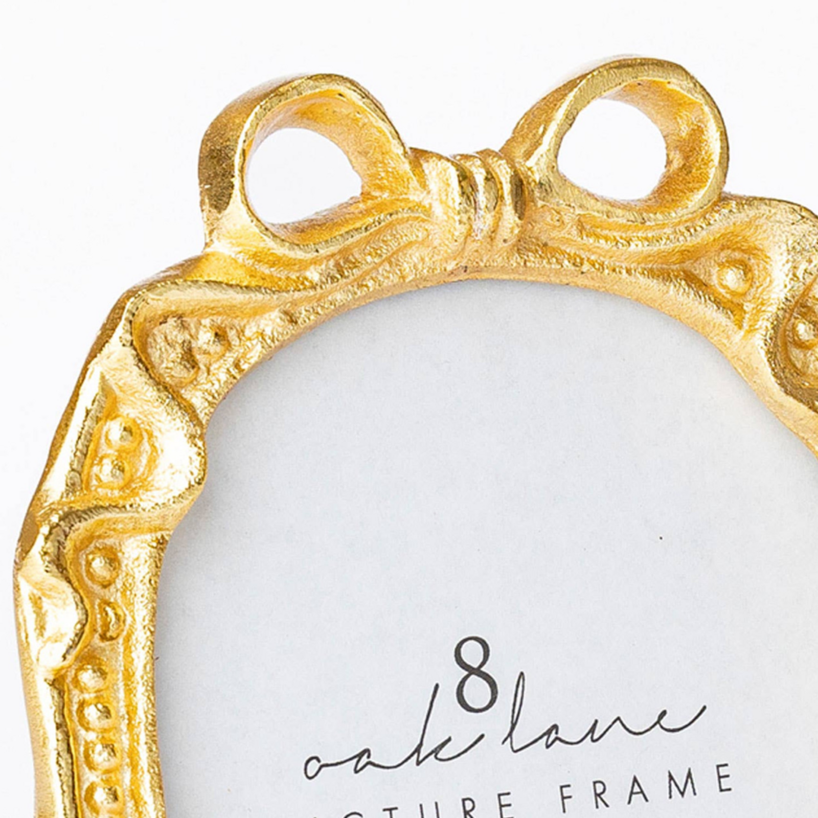 8 Oak Lane Gold Bow 5x7 Picture Frame   EN175BOW loading=