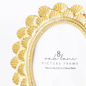 8 Oak Lane Scalloped 5x7 Picture Frame   EN075SCA