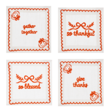 Ganz Timeless Harvest Cocktail Napkins (set of 4) - ER75566