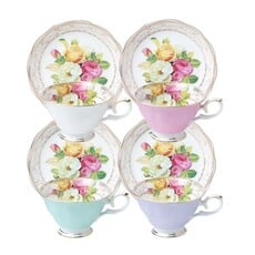 Coastline Imports Rose Bouquet Teacup  & Saucer(1)  - 35527-4T