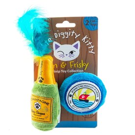 Haute Diggity Dog Clicquot Bottle & Caviar Catnip Toys - HDK-005