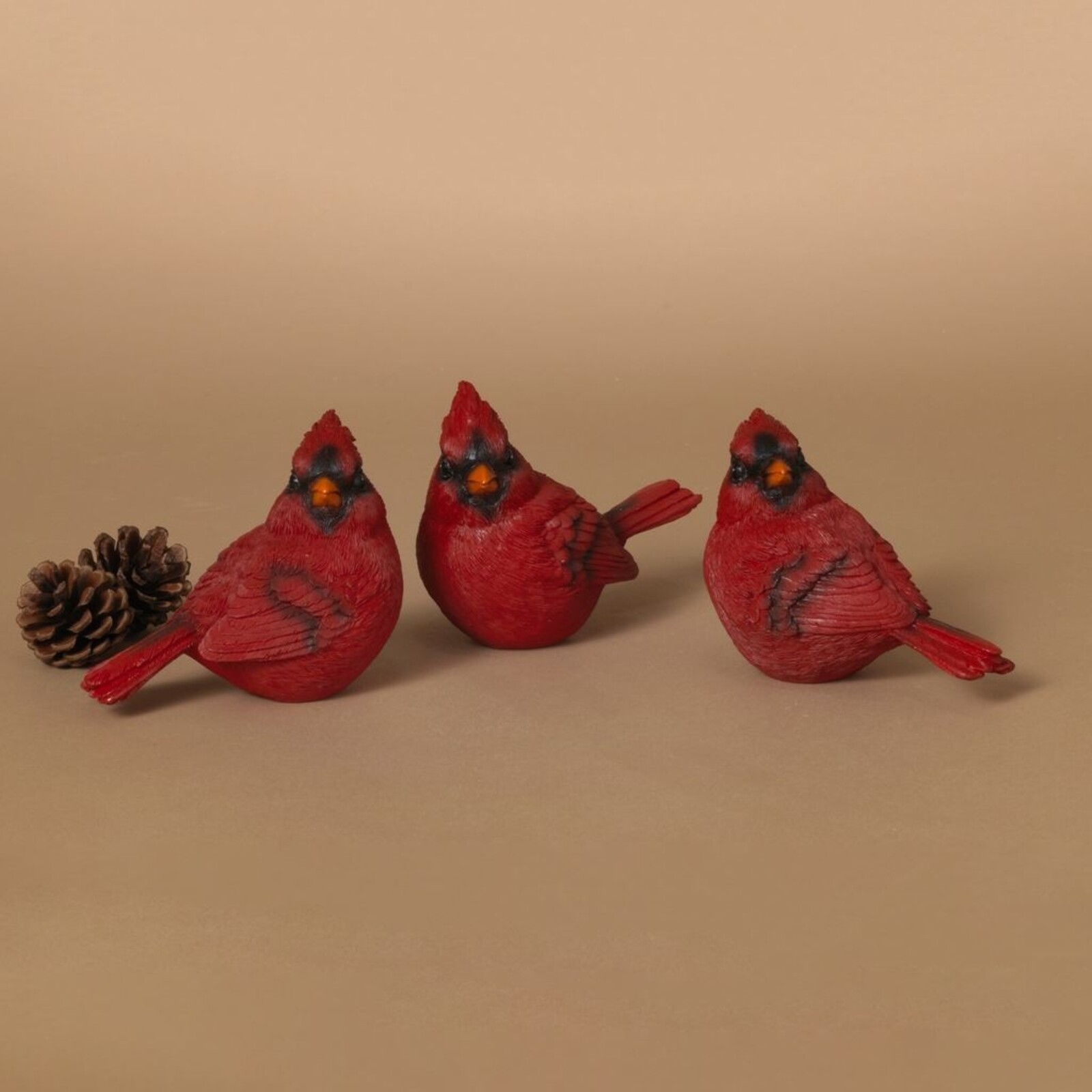 Gerson 4.33"L Resin Holiday Cardinal (3 Asst) - 2737400 loading=