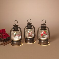 Gerson 6.5"H Spinning Water Globe Lantern - 2850650
