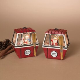 Gerson 4.25"Lighted Holiday Water Globe Gondola - 2862340