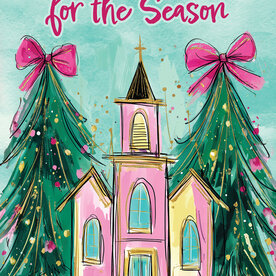 Custom Decor WC-Pink church - 3031WC
