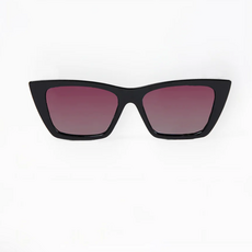 Mary Square Mary Square Polarized Sunglasses-Hannah Black