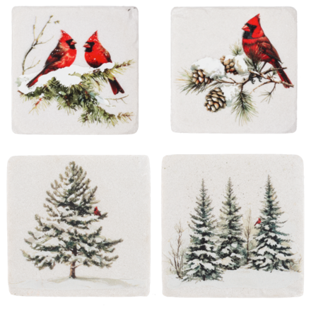 Ganz Winter Forest Coaster (4 pc. set)  CX200980