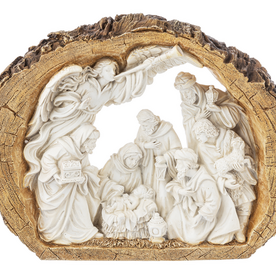 Ganz Log Nativity Figurine - Lg.   EX24904