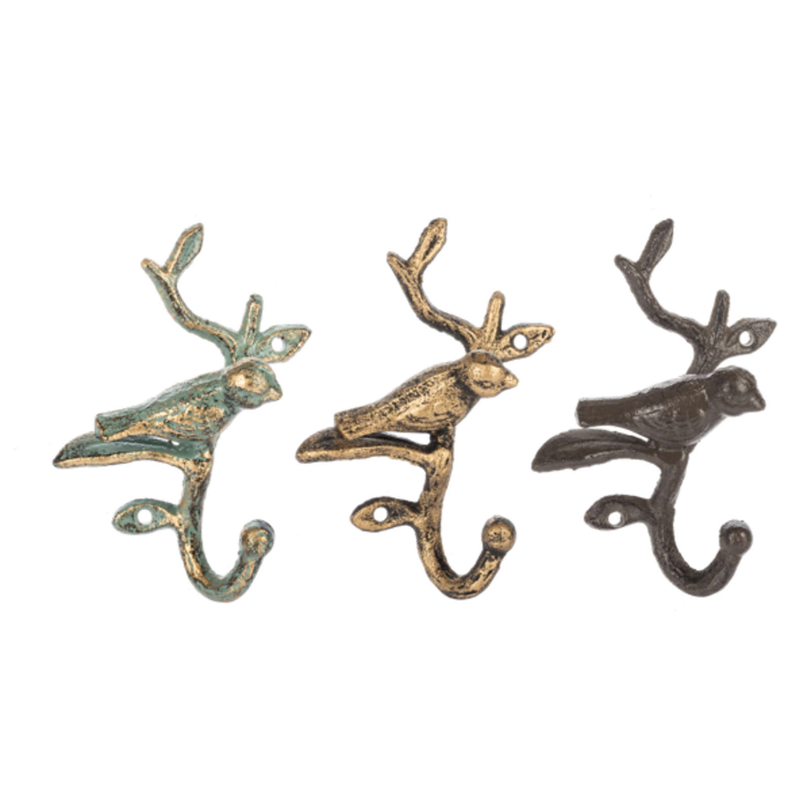 Ganz Bird on Branch Wall Hook - CB198081 loading=