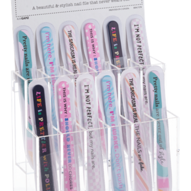 Ganz Sarcasm Glass Nail Files - ER74215