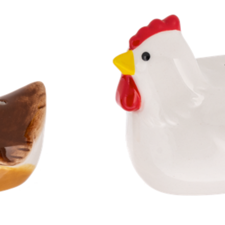 Ganz Stacking Salt & Pepper Shakers - Chicken - ER74972