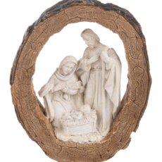 Ganz Log Nativity Figurine Small  EX21670