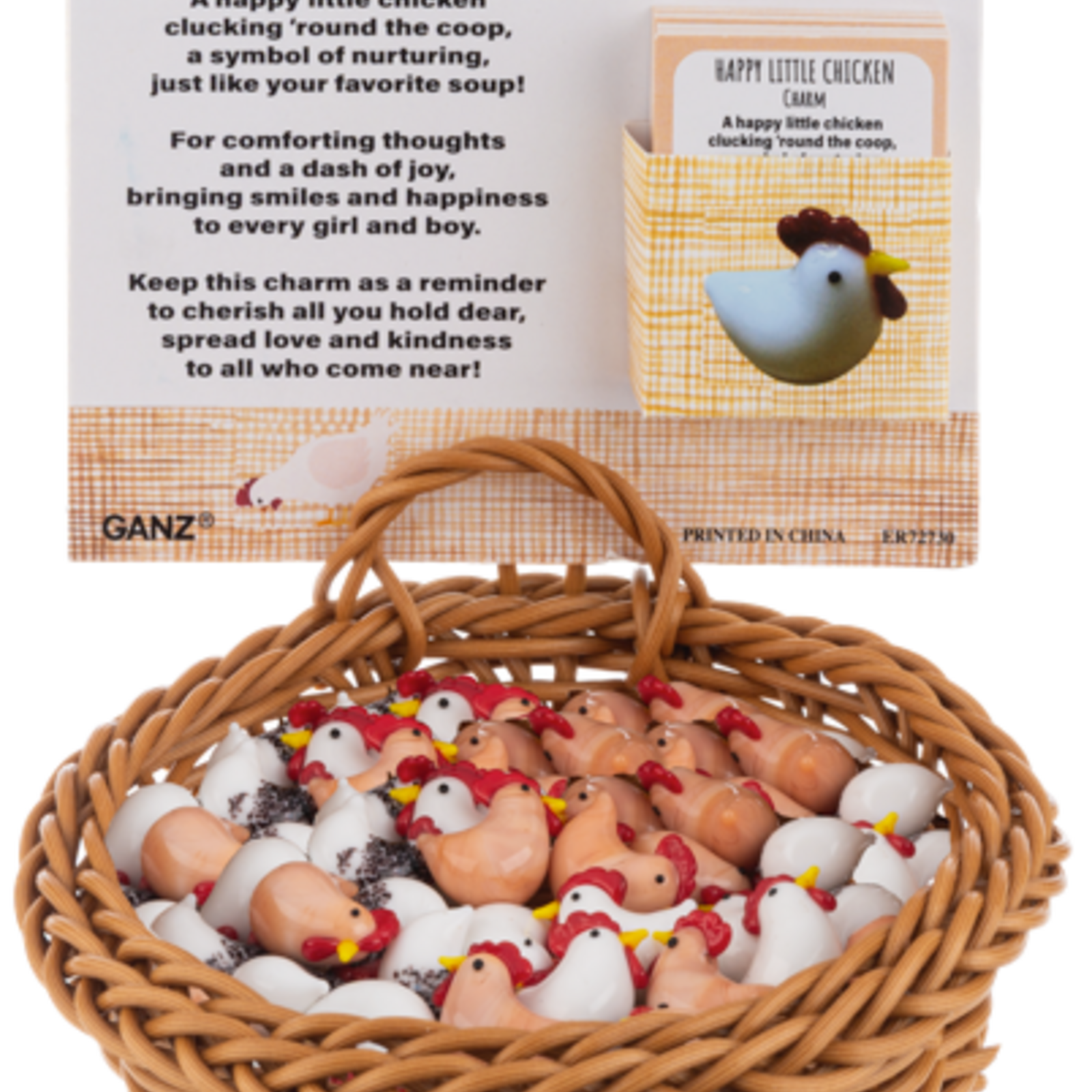 Ganz Happy Little Chicken Charms -  ER72730 loading=
