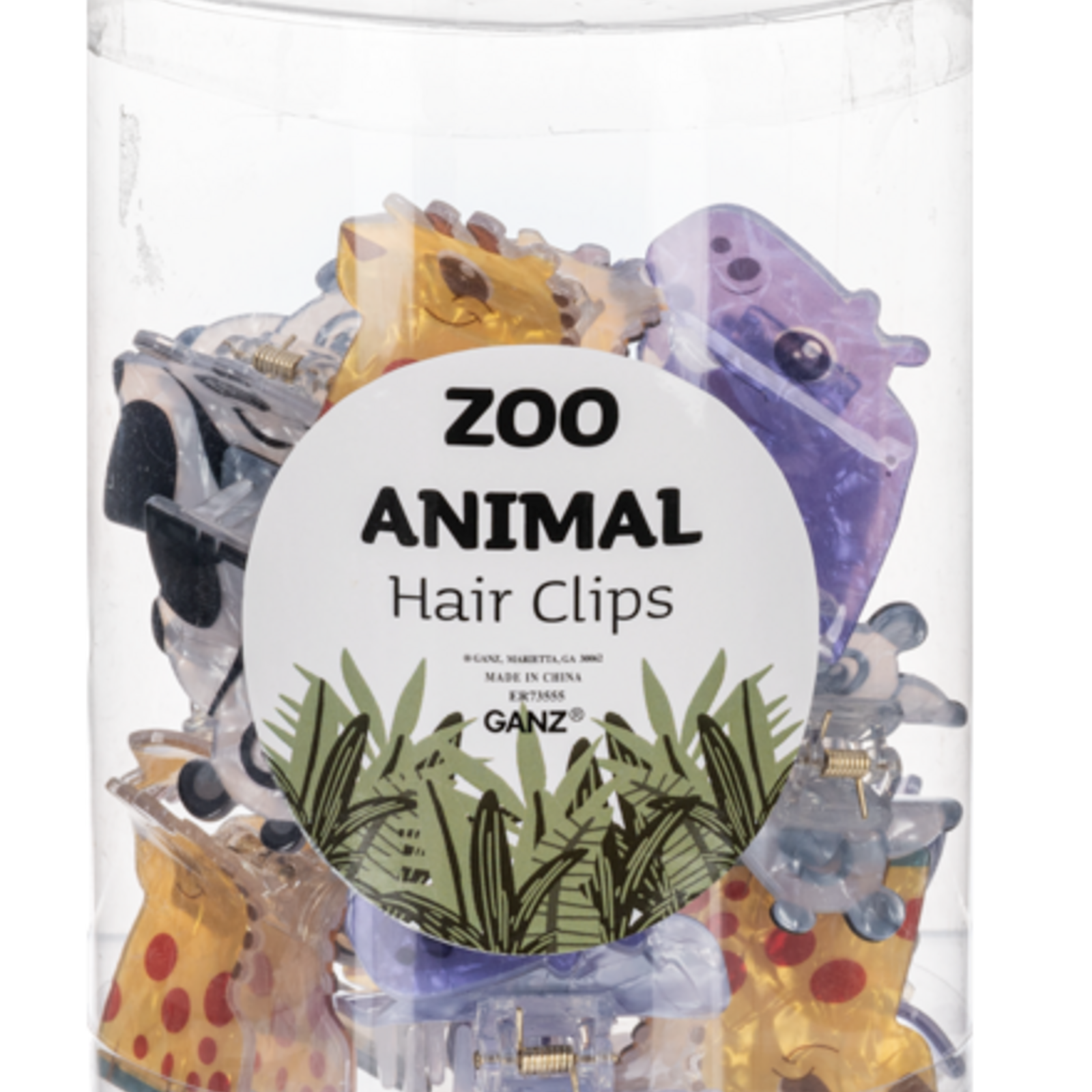 Ganz Zoo Animal Hair Clips - ER73555 loading=