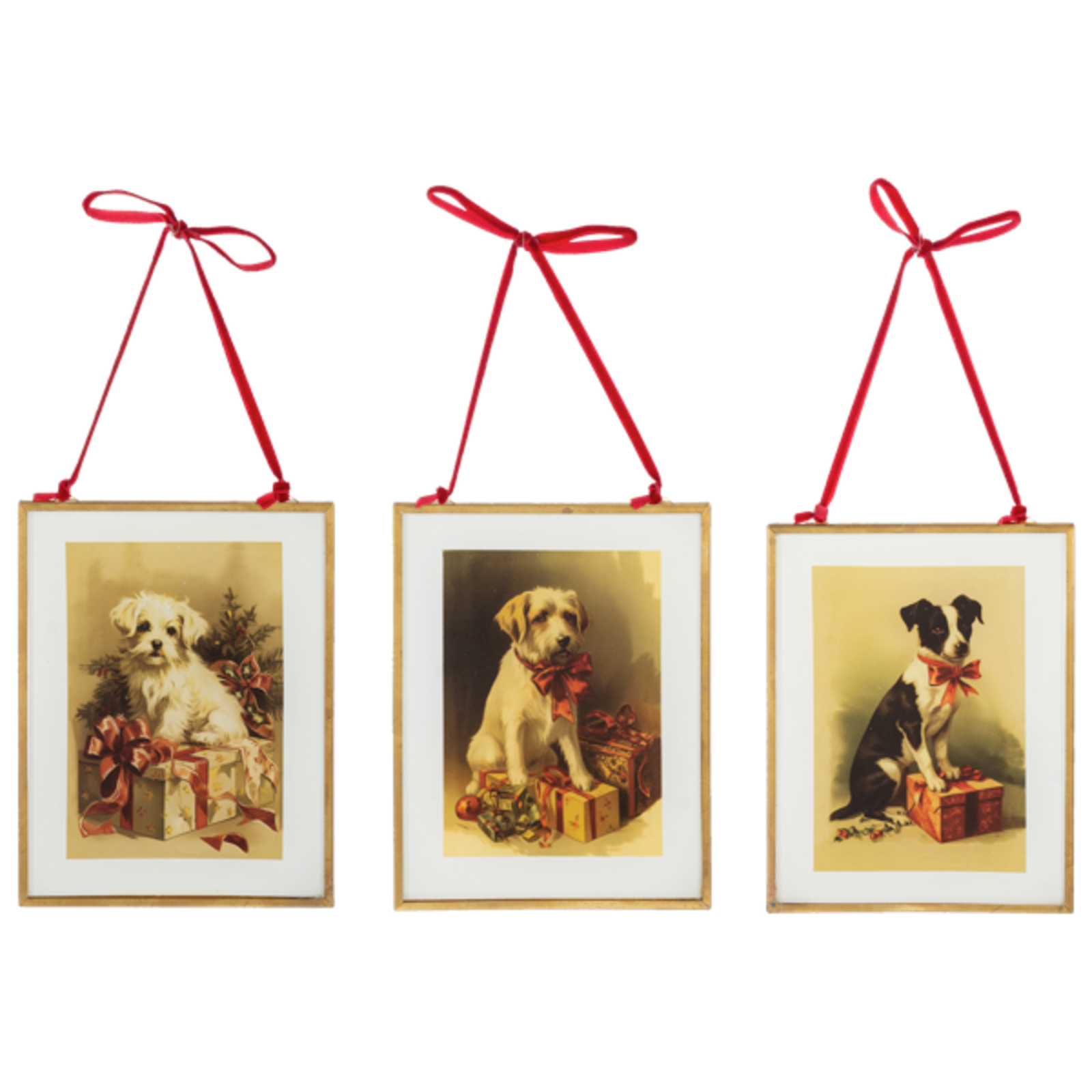 Ganz Framed Holiday Dog Ornament (1) - MX202385 loading=