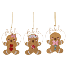 Ganz Gingerbread Caroling Ornament (1) MX202042