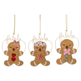 Ganz Gingerbread Caroling Ornament (1) MX202042
