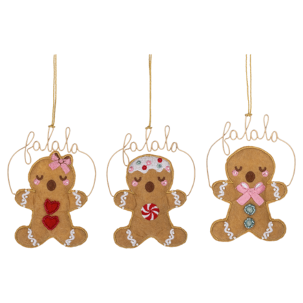 Ganz Gingerbread Caroling Ornament (1) MX202042