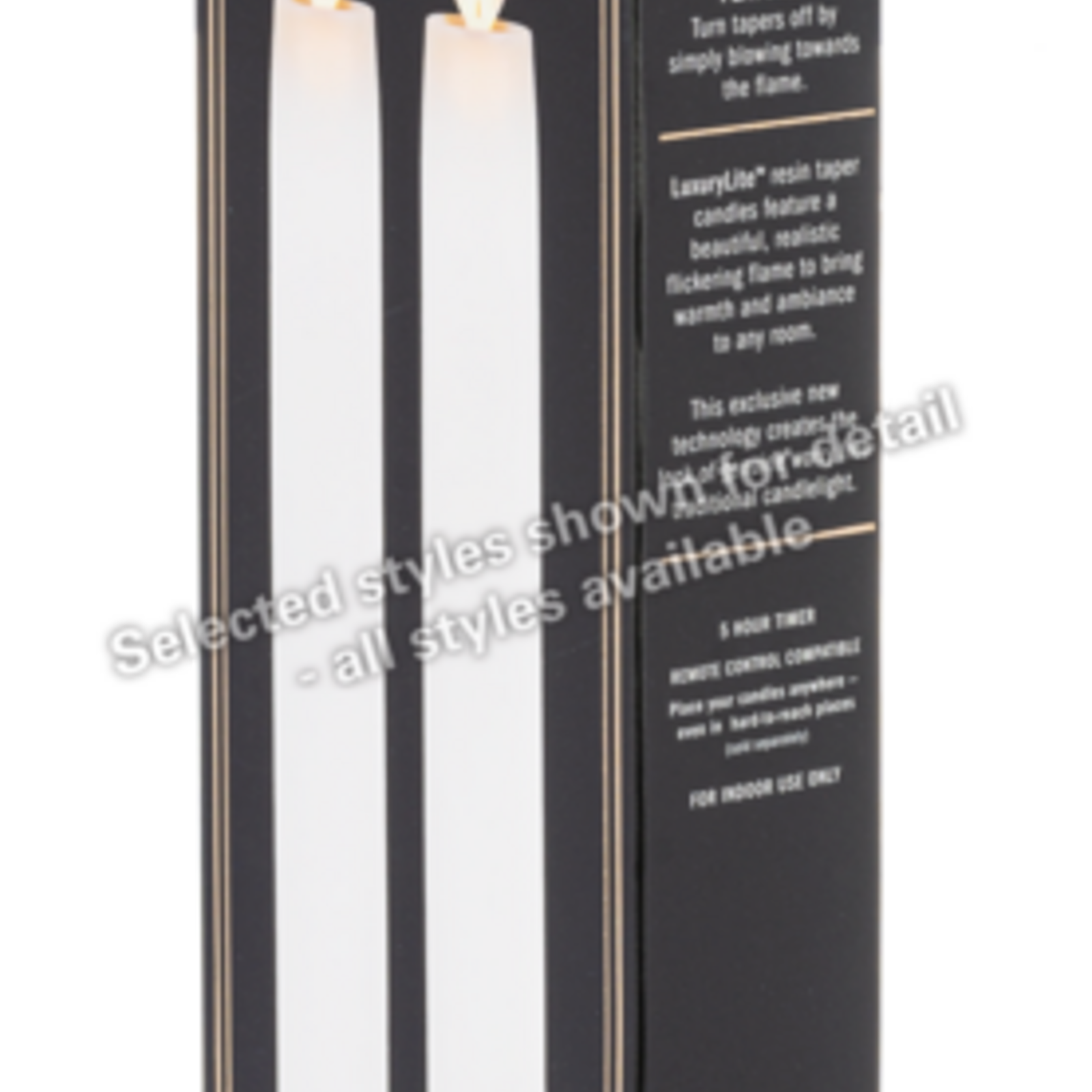 Ganz Ivory LED Resin Taper Set (2 pc. set) - LLR1034 loading=