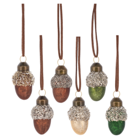 Ganz Mini Glitter Acorn Ornament (1)- MX202692