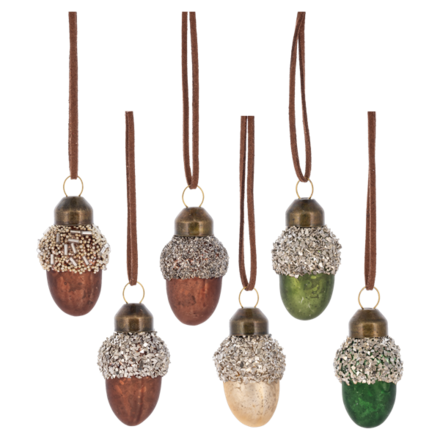 Ganz Mini Glitter Acorn Ornament (1)- MX202692